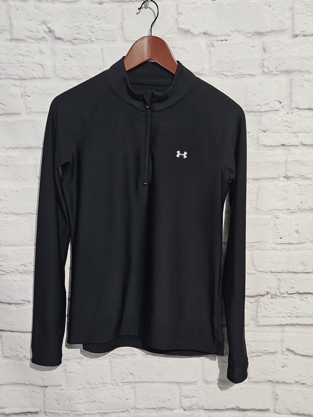 Under Armour Black Long-Sleeve Quarter Zip Top